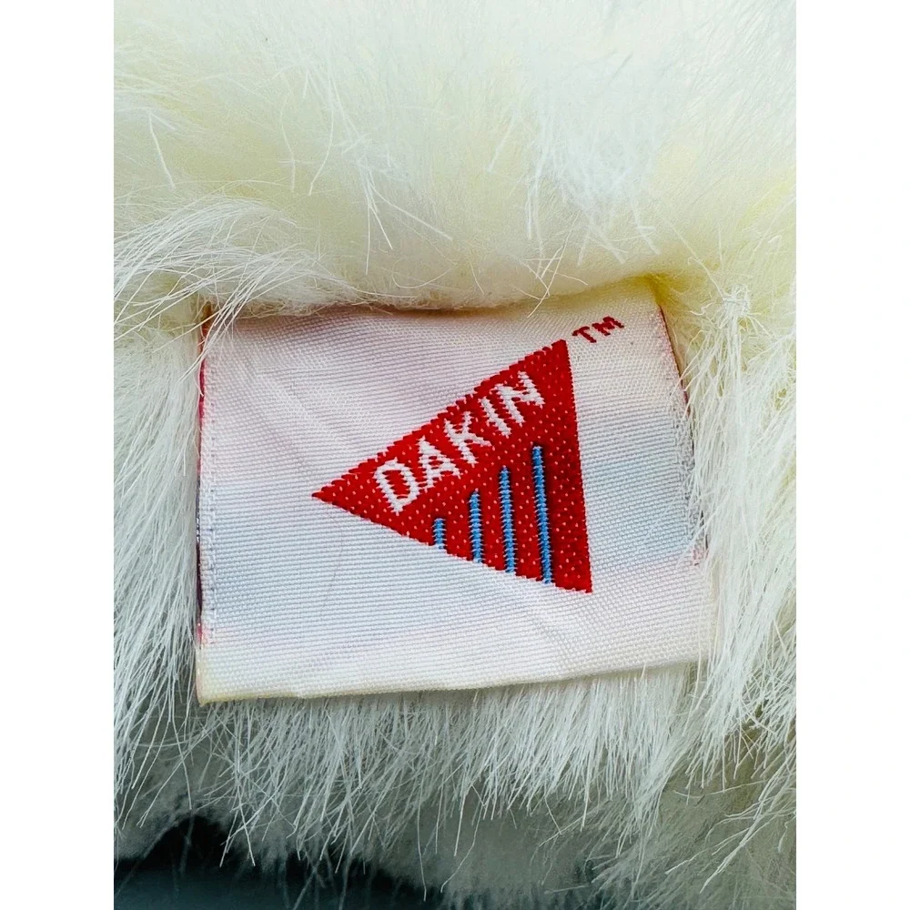 Dakin Plush Cat White Persian Long Hair Blue Eyes Stuffed Animal Bintage 1983